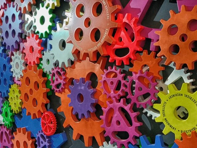 purple orange pattern red gear color